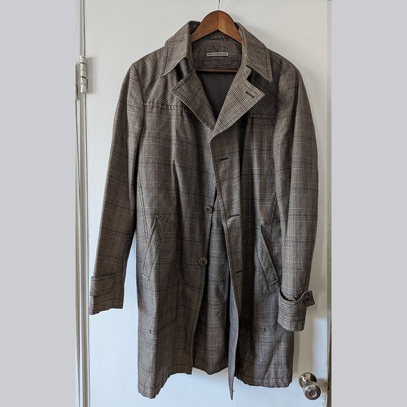 DRYKORN - checkered cotton coat Sz 52 - Picture 2 of 11